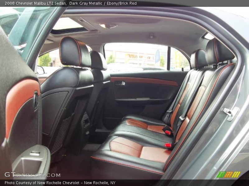  2008 Malibu LTZ Sedan Ebony/Brick Red Interior