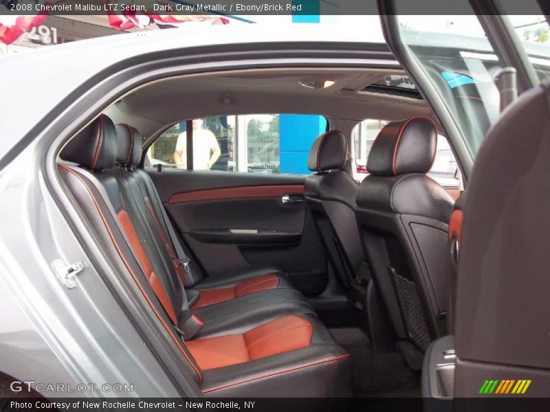  2008 Malibu LTZ Sedan Ebony/Brick Red Interior