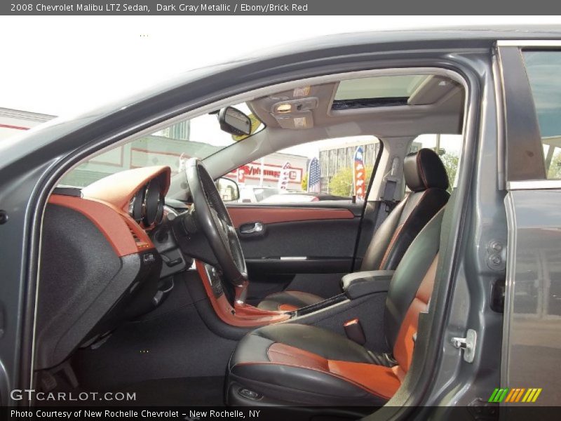  2008 Malibu LTZ Sedan Ebony/Brick Red Interior