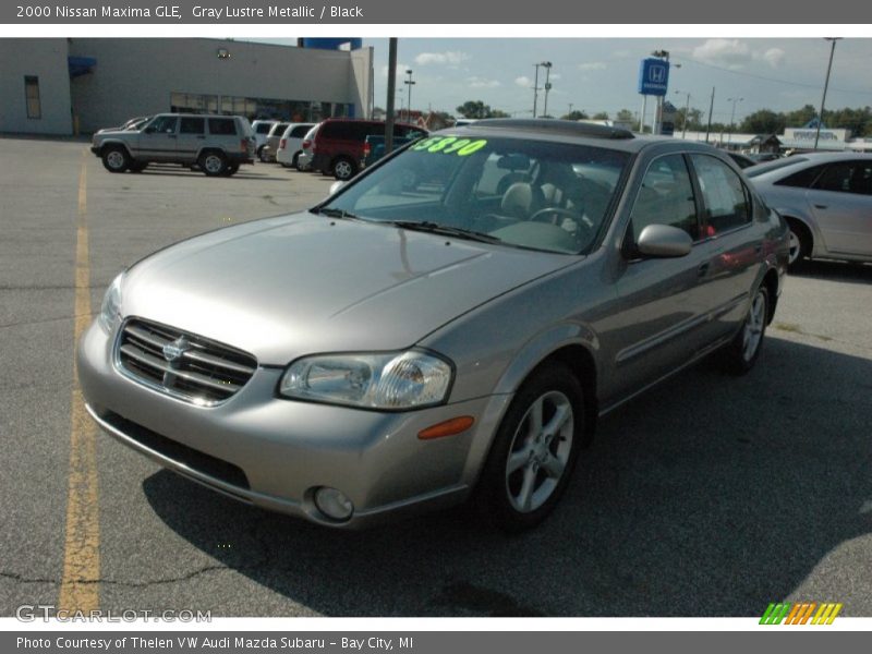 Gray Lustre Metallic / Black 2000 Nissan Maxima GLE