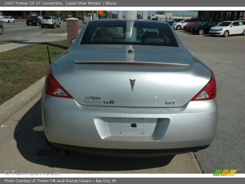 Liquid Silver Metallic / Ebony 2007 Pontiac G6 GT Convertible