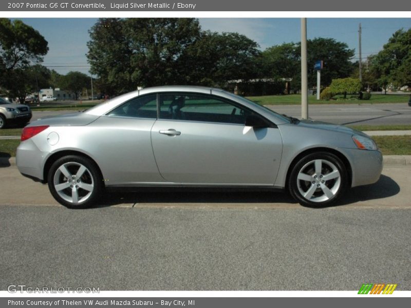 Liquid Silver Metallic / Ebony 2007 Pontiac G6 GT Convertible