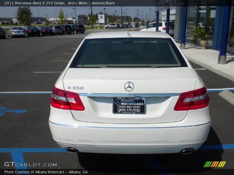 Arctic White / Almond/Black 2011 Mercedes-Benz E 350 Sedan
