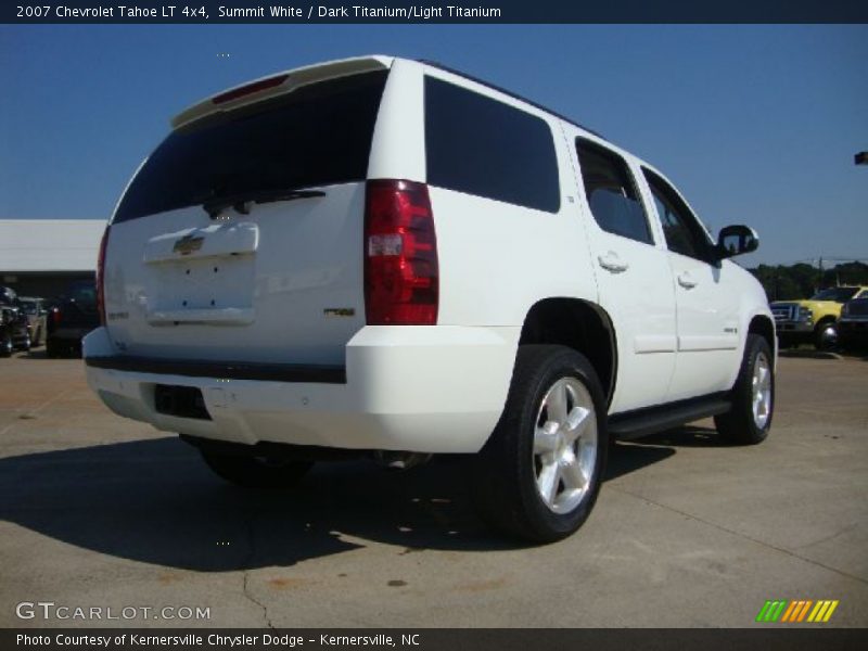 Summit White / Dark Titanium/Light Titanium 2007 Chevrolet Tahoe LT 4x4