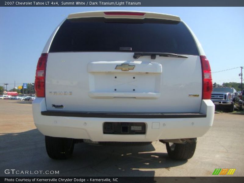 Summit White / Dark Titanium/Light Titanium 2007 Chevrolet Tahoe LT 4x4