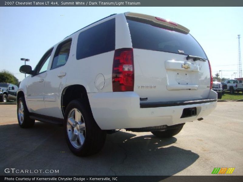 Summit White / Dark Titanium/Light Titanium 2007 Chevrolet Tahoe LT 4x4