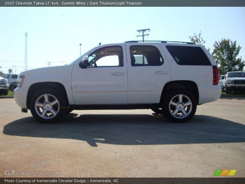 Summit White / Dark Titanium/Light Titanium 2007 Chevrolet Tahoe LT 4x4
