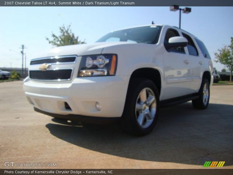 Summit White / Dark Titanium/Light Titanium 2007 Chevrolet Tahoe LT 4x4