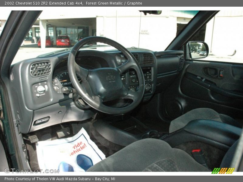 Forest Green Metallic / Graphite 2002 Chevrolet S10 ZR2 Extended Cab 4x4