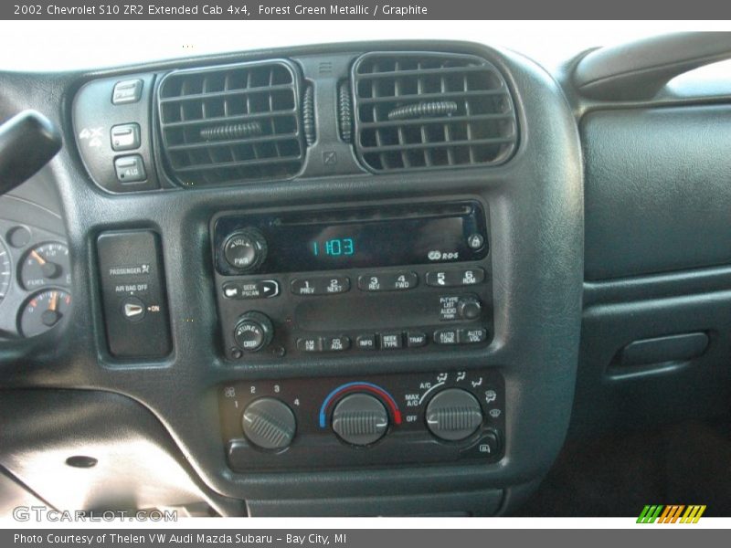 Forest Green Metallic / Graphite 2002 Chevrolet S10 ZR2 Extended Cab 4x4