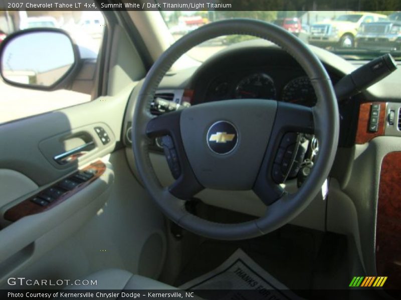 Summit White / Dark Titanium/Light Titanium 2007 Chevrolet Tahoe LT 4x4
