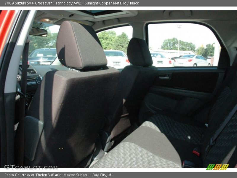 Sunlight Copper Metallic / Black 2009 Suzuki SX4 Crossover Technology AWD
