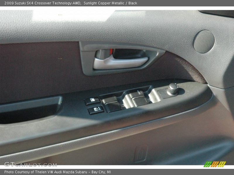 Sunlight Copper Metallic / Black 2009 Suzuki SX4 Crossover Technology AWD