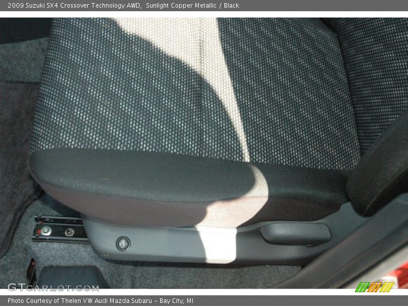 Sunlight Copper Metallic / Black 2009 Suzuki SX4 Crossover Technology AWD