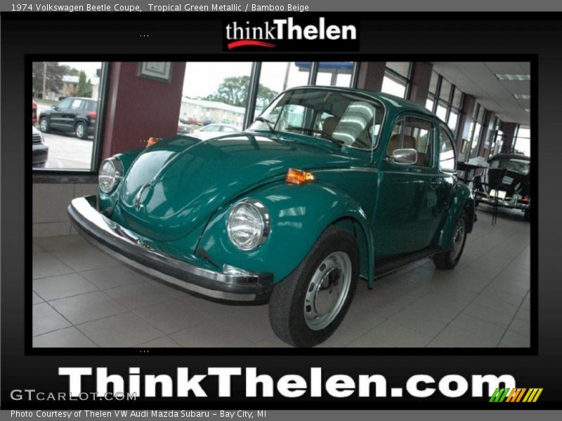 Tropical Green Metallic / Bamboo Beige 1974 Volkswagen Beetle Coupe