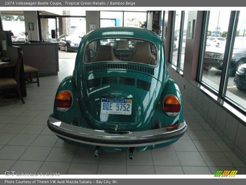 Tropical Green Metallic / Bamboo Beige 1974 Volkswagen Beetle Coupe