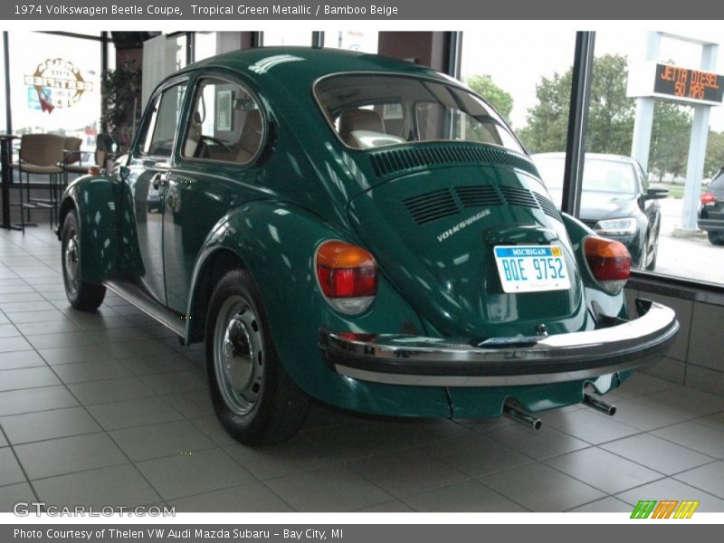 Tropical Green Metallic / Bamboo Beige 1974 Volkswagen Beetle Coupe