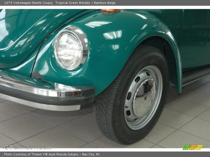 Tropical Green Metallic / Bamboo Beige 1974 Volkswagen Beetle Coupe