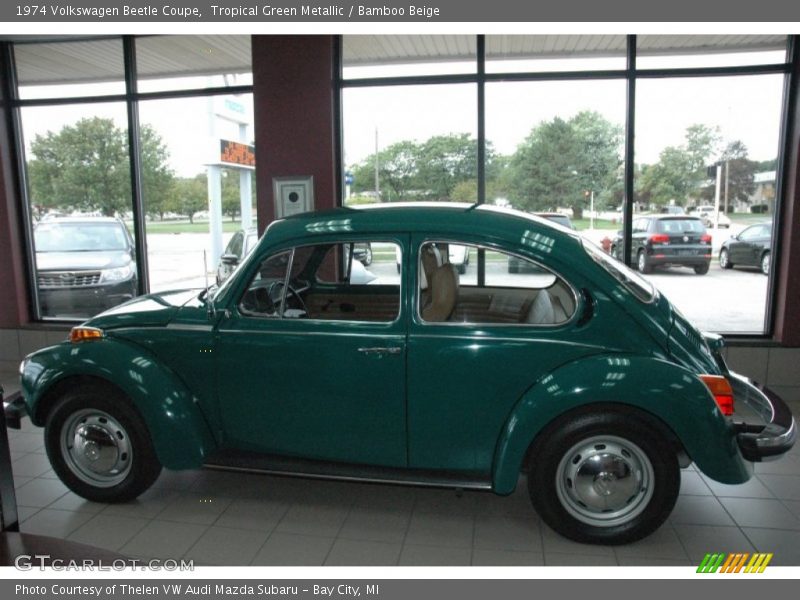 Tropical Green Metallic / Bamboo Beige 1974 Volkswagen Beetle Coupe