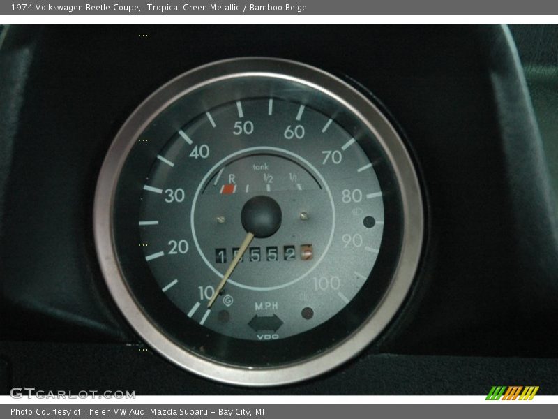 Tropical Green Metallic / Bamboo Beige 1974 Volkswagen Beetle Coupe