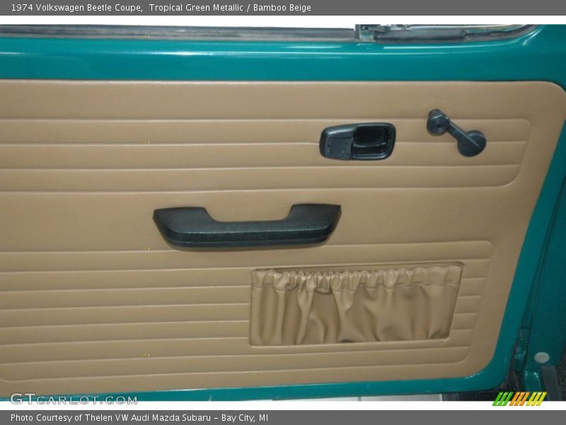 Tropical Green Metallic / Bamboo Beige 1974 Volkswagen Beetle Coupe