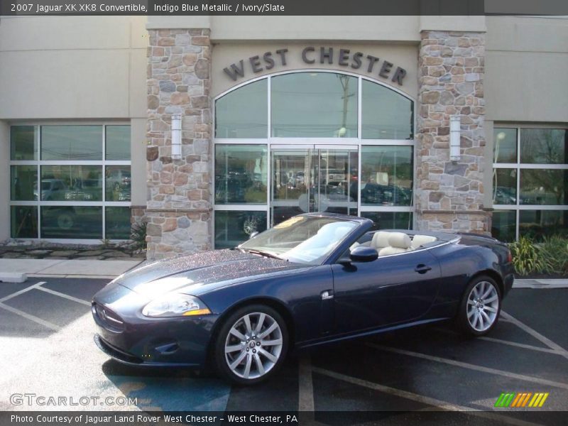 Indigo Blue Metallic / Ivory/Slate 2007 Jaguar XK XK8 Convertible