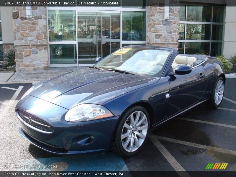 Indigo Blue Metallic / Ivory/Slate 2007 Jaguar XK XK8 Convertible
