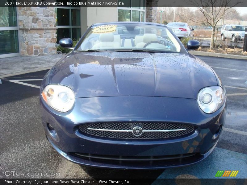 Indigo Blue Metallic / Ivory/Slate 2007 Jaguar XK XK8 Convertible