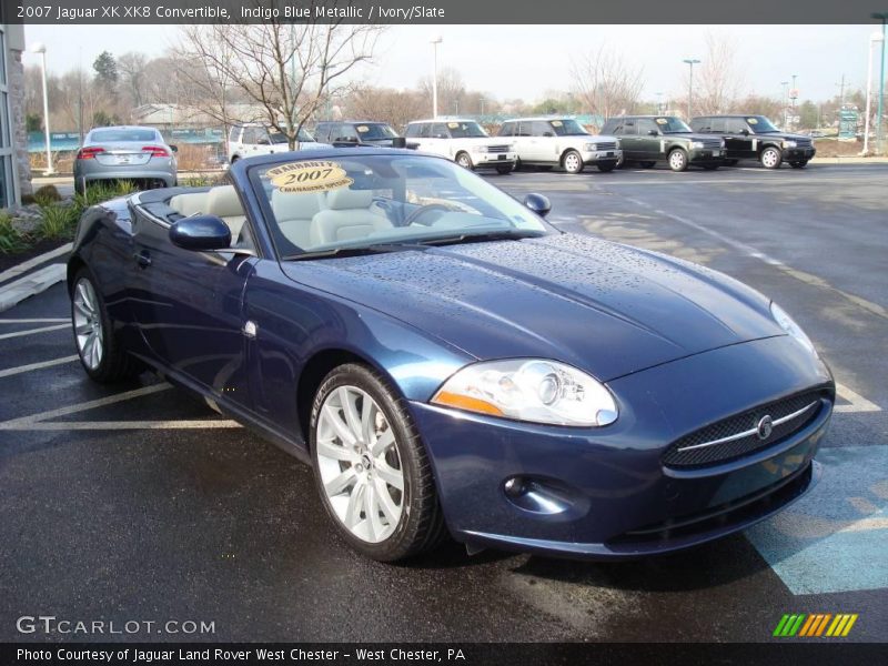Indigo Blue Metallic / Ivory/Slate 2007 Jaguar XK XK8 Convertible