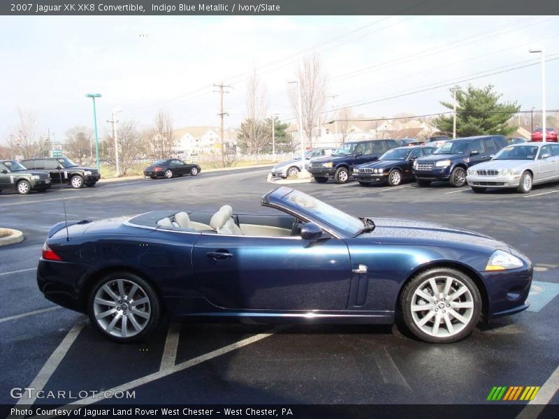 Indigo Blue Metallic / Ivory/Slate 2007 Jaguar XK XK8 Convertible