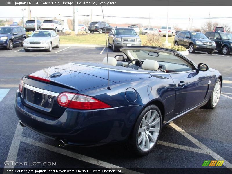 Indigo Blue Metallic / Ivory/Slate 2007 Jaguar XK XK8 Convertible