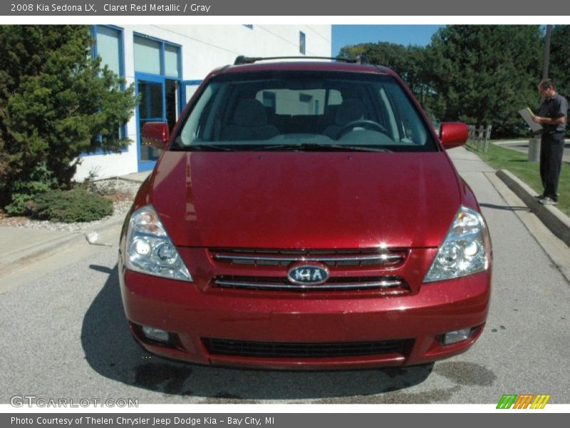 Claret Red Metallic / Gray 2008 Kia Sedona LX