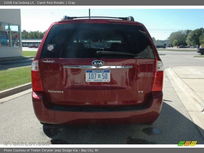 Claret Red Metallic / Gray 2008 Kia Sedona LX