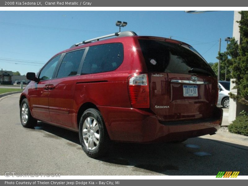 Claret Red Metallic / Gray 2008 Kia Sedona LX