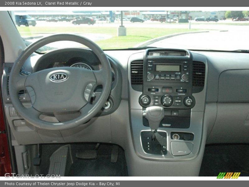 Claret Red Metallic / Gray 2008 Kia Sedona LX