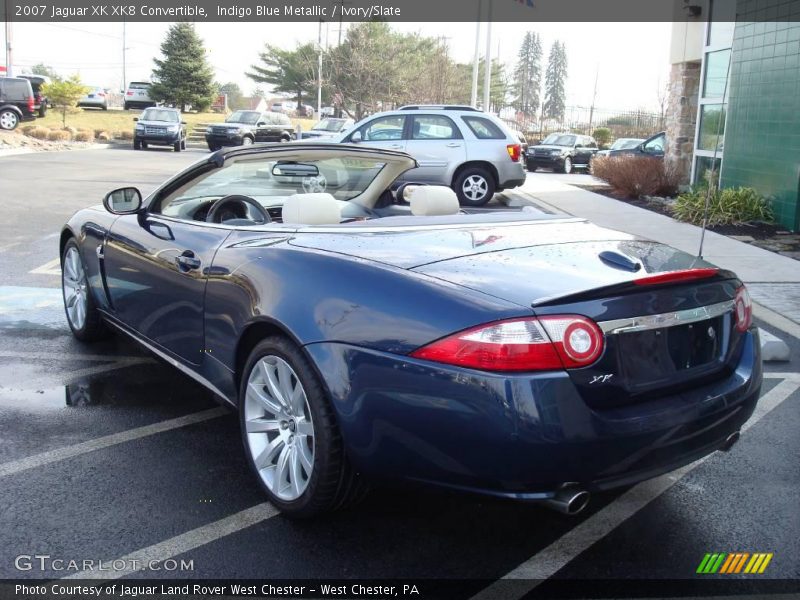 Indigo Blue Metallic / Ivory/Slate 2007 Jaguar XK XK8 Convertible