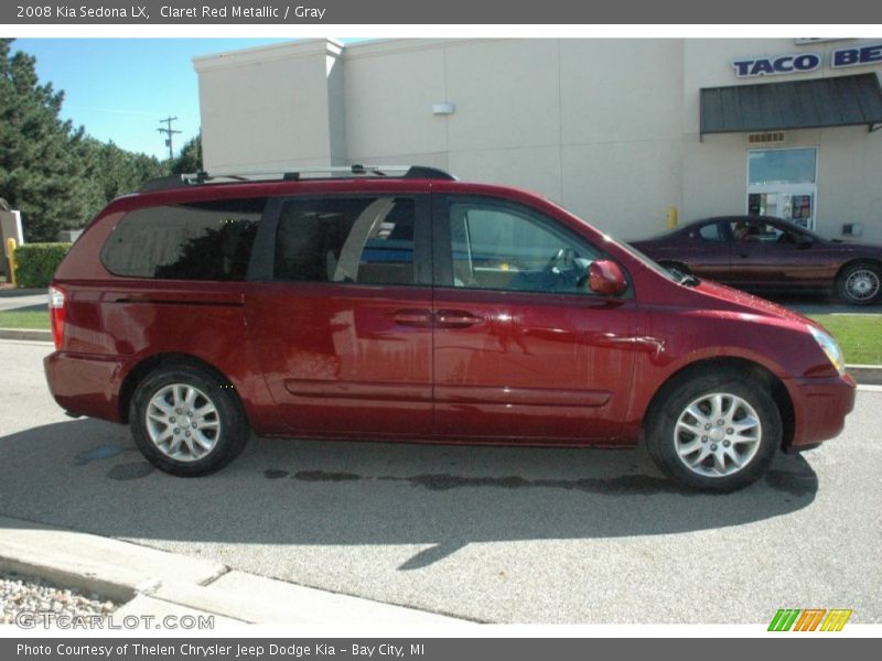 Claret Red Metallic / Gray 2008 Kia Sedona LX