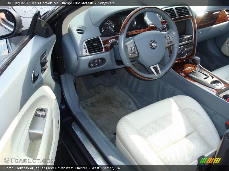 Indigo Blue Metallic / Ivory/Slate 2007 Jaguar XK XK8 Convertible