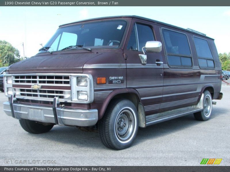 Brown / Tan 1990 Chevrolet Chevy Van G20 Passenger Conversion