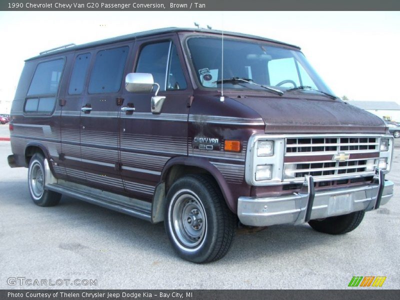 Brown / Tan 1990 Chevrolet Chevy Van G20 Passenger Conversion