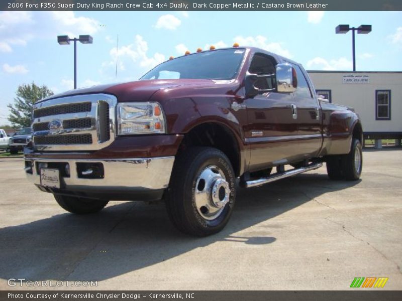 Dark Copper Metallic / Castano Brown Leather 2006 Ford F350 Super Duty King Ranch Crew Cab 4x4 Dually