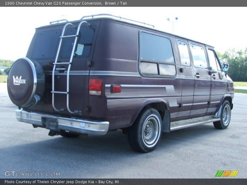 Brown / Tan 1990 Chevrolet Chevy Van G20 Passenger Conversion