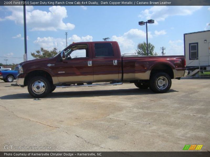 Dark Copper Metallic / Castano Brown Leather 2006 Ford F350 Super Duty King Ranch Crew Cab 4x4 Dually