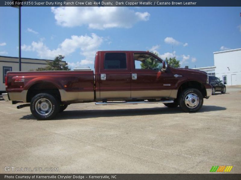 Dark Copper Metallic / Castano Brown Leather 2006 Ford F350 Super Duty King Ranch Crew Cab 4x4 Dually