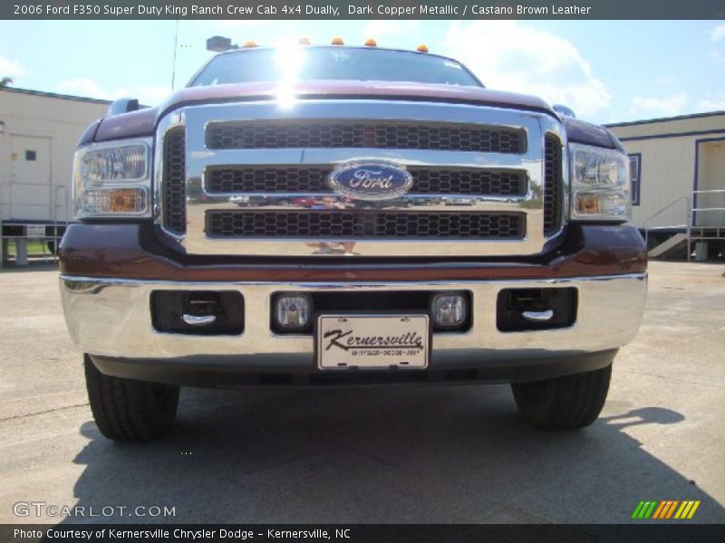 Dark Copper Metallic / Castano Brown Leather 2006 Ford F350 Super Duty King Ranch Crew Cab 4x4 Dually