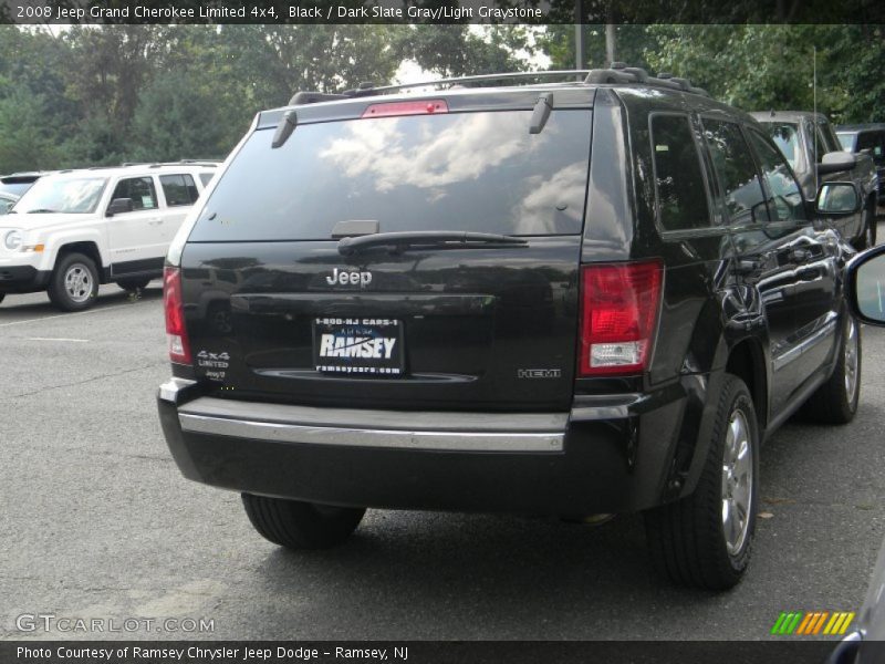 Black / Dark Slate Gray/Light Graystone 2008 Jeep Grand Cherokee Limited 4x4