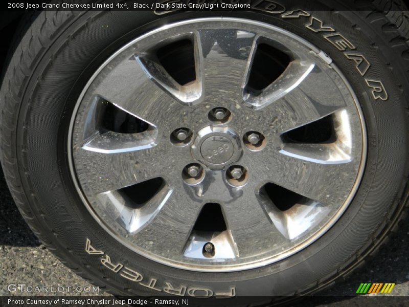 Black / Dark Slate Gray/Light Graystone 2008 Jeep Grand Cherokee Limited 4x4