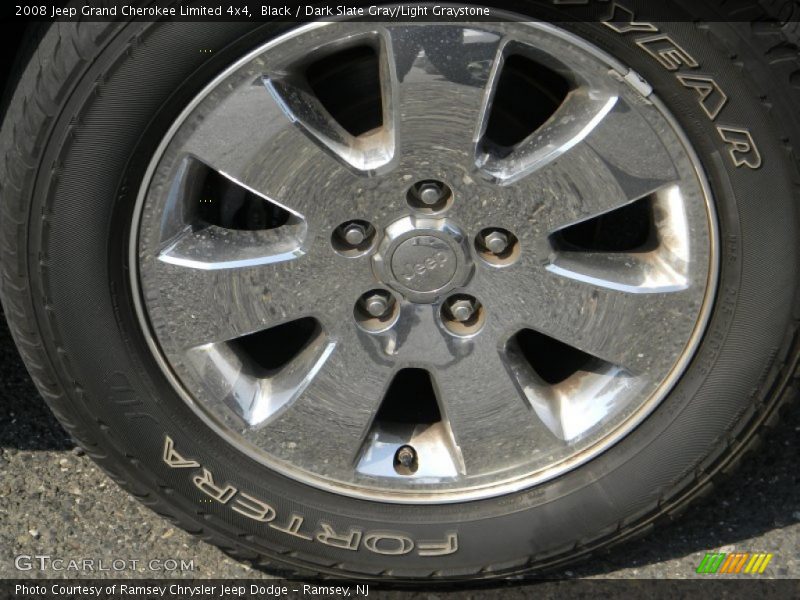 Black / Dark Slate Gray/Light Graystone 2008 Jeep Grand Cherokee Limited 4x4