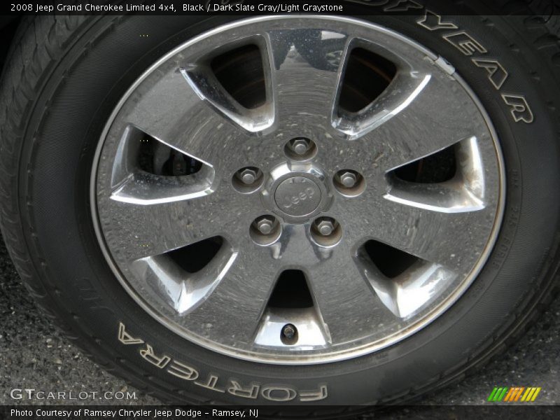 Black / Dark Slate Gray/Light Graystone 2008 Jeep Grand Cherokee Limited 4x4