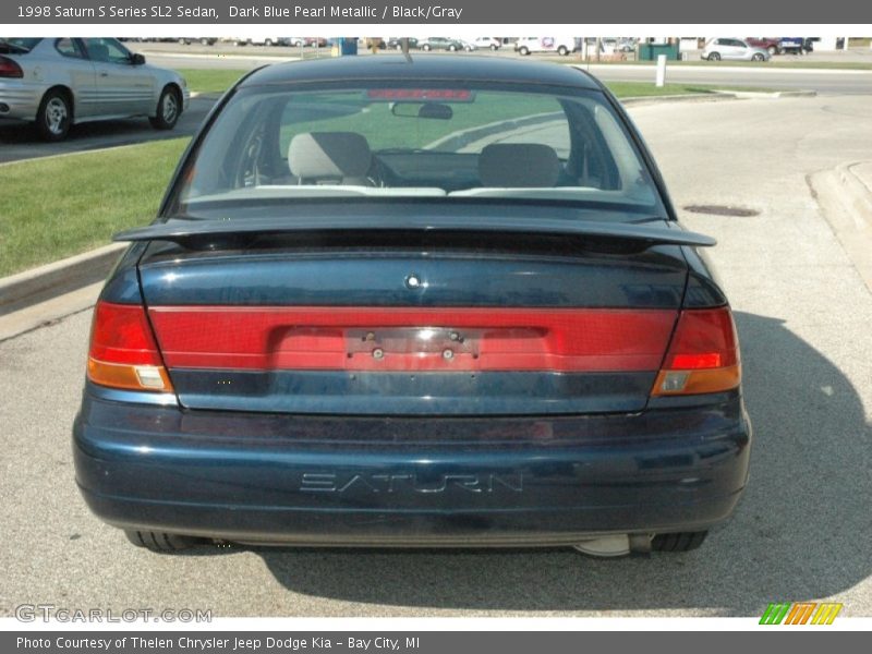 Dark Blue Pearl Metallic / Black/Gray 1998 Saturn S Series SL2 Sedan